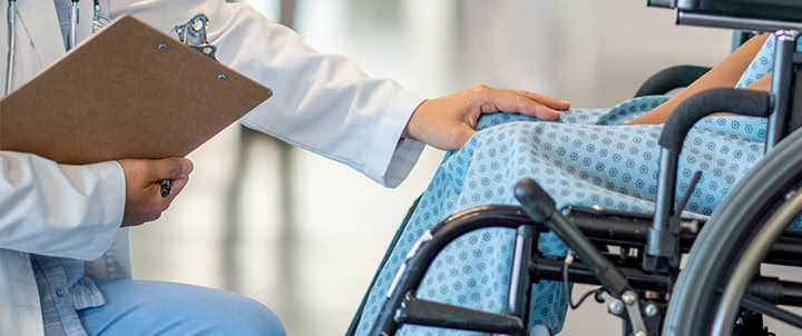 doctor attending a patient