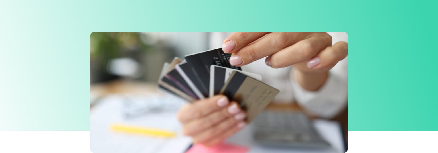 woman looking to consolidate credit card debt